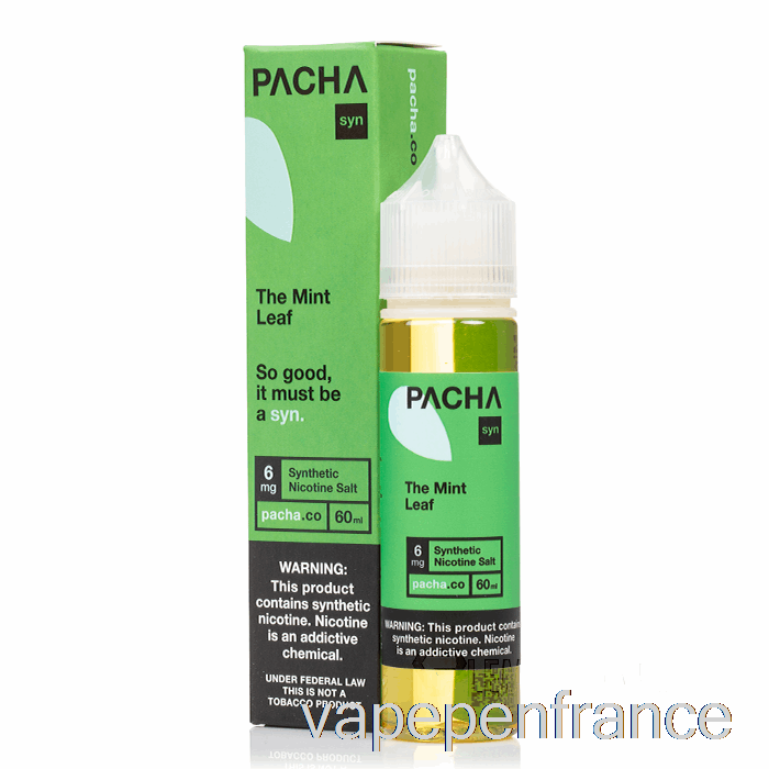 La Feuille De Menthe Miellat Baie Kiwi - Pachamama - 60ml 0mg Stylo Vape